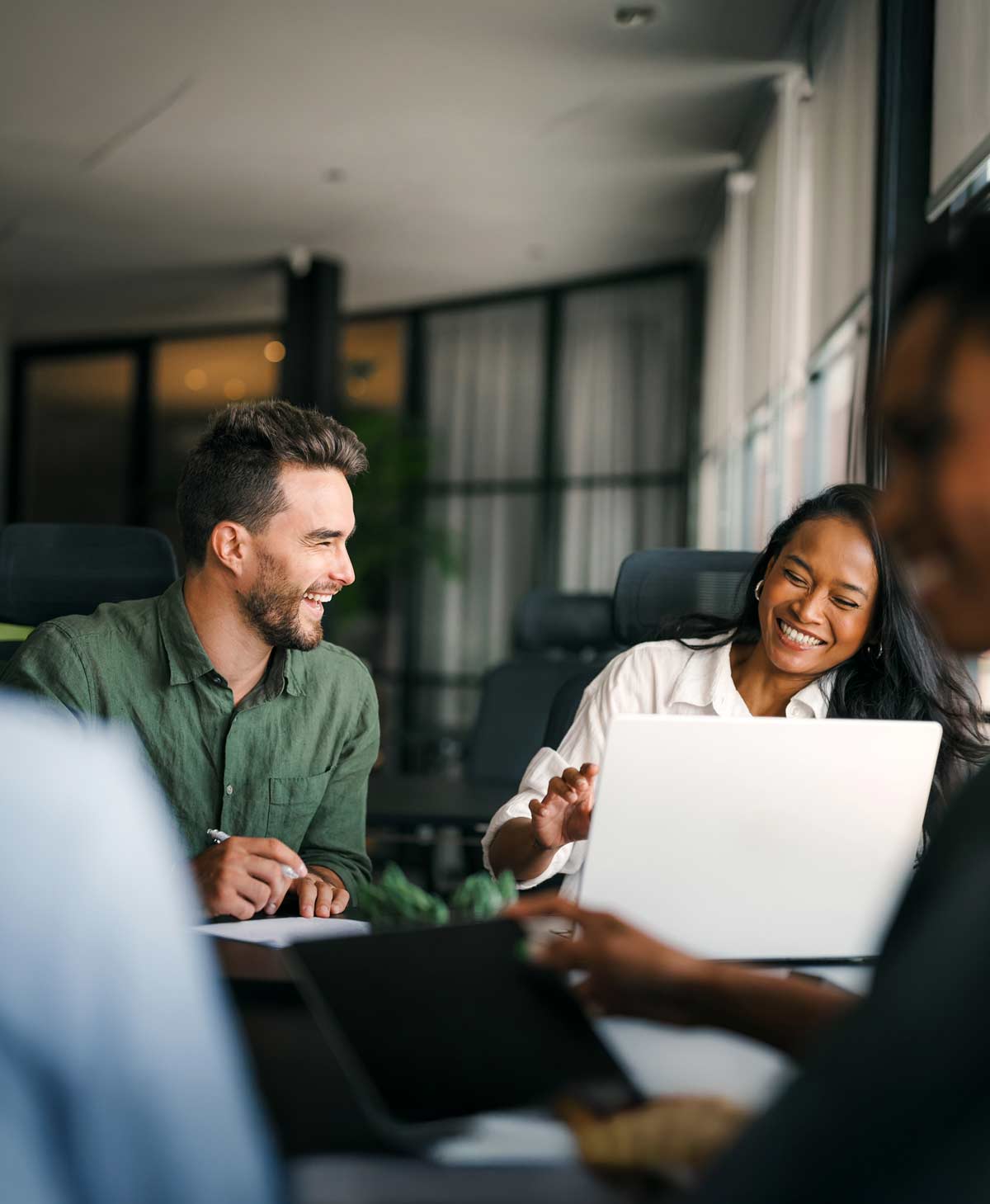 Business owners in office setting